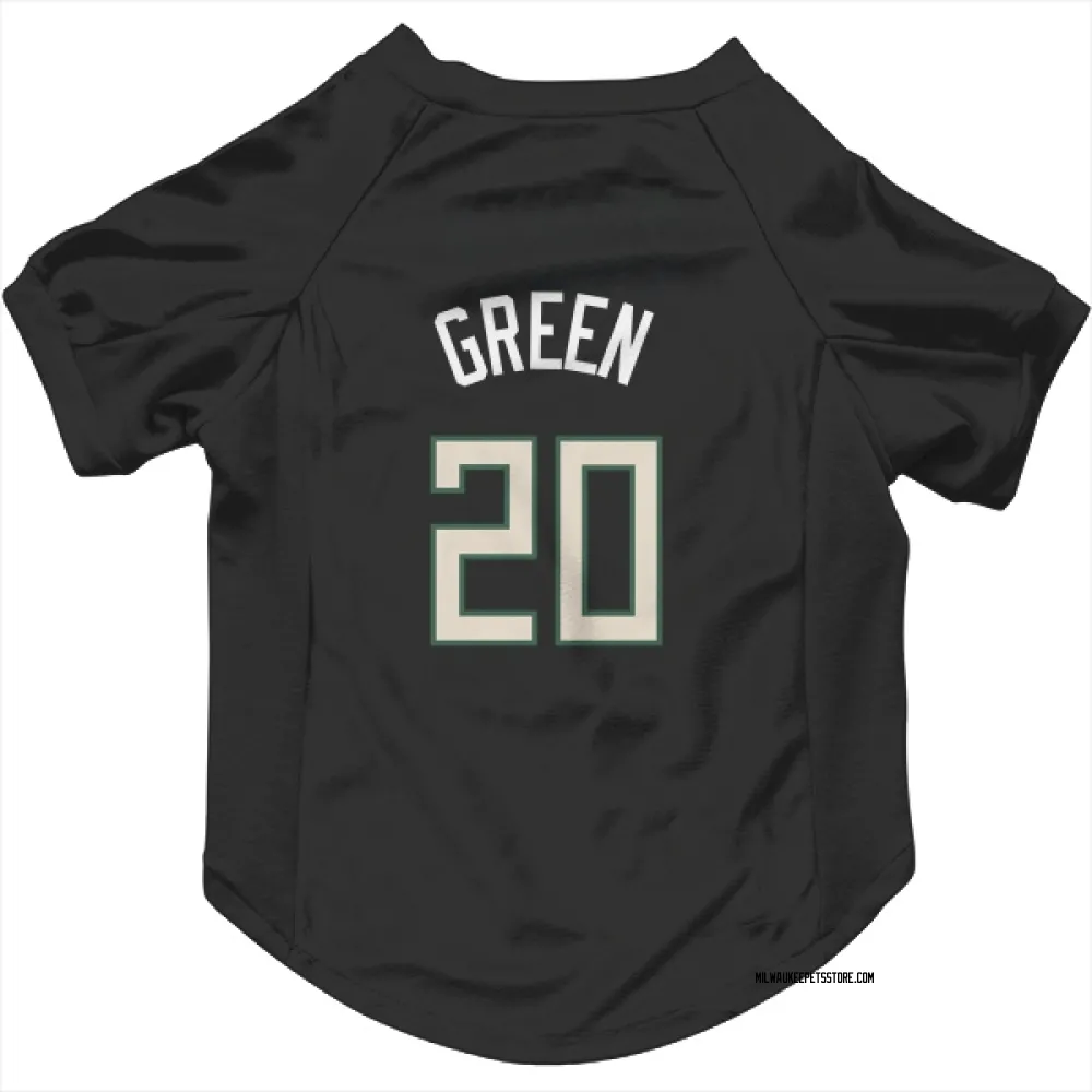 Milwaukee Bucks AJ Green Black Pet Jersey for Dog & Cat