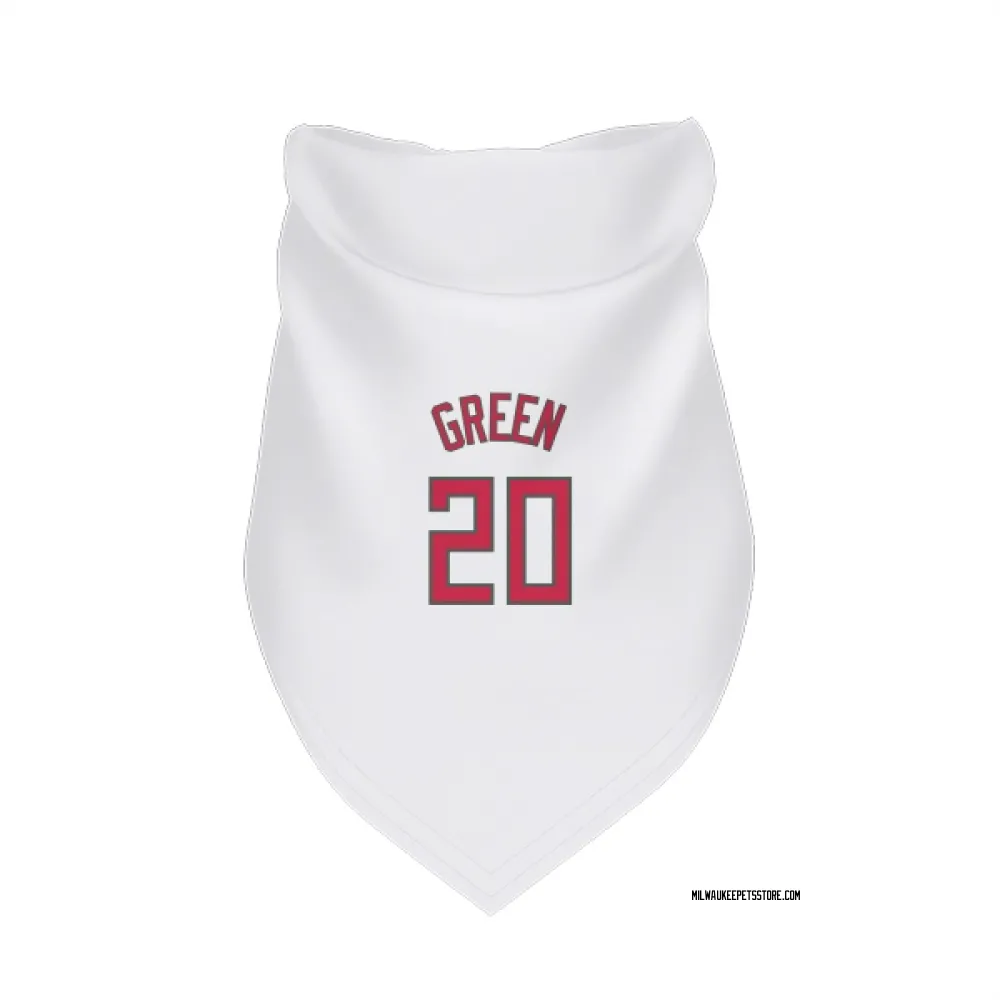 Milwaukee Bucks AJ Green White Red Pet Bandana for Dog & Cat