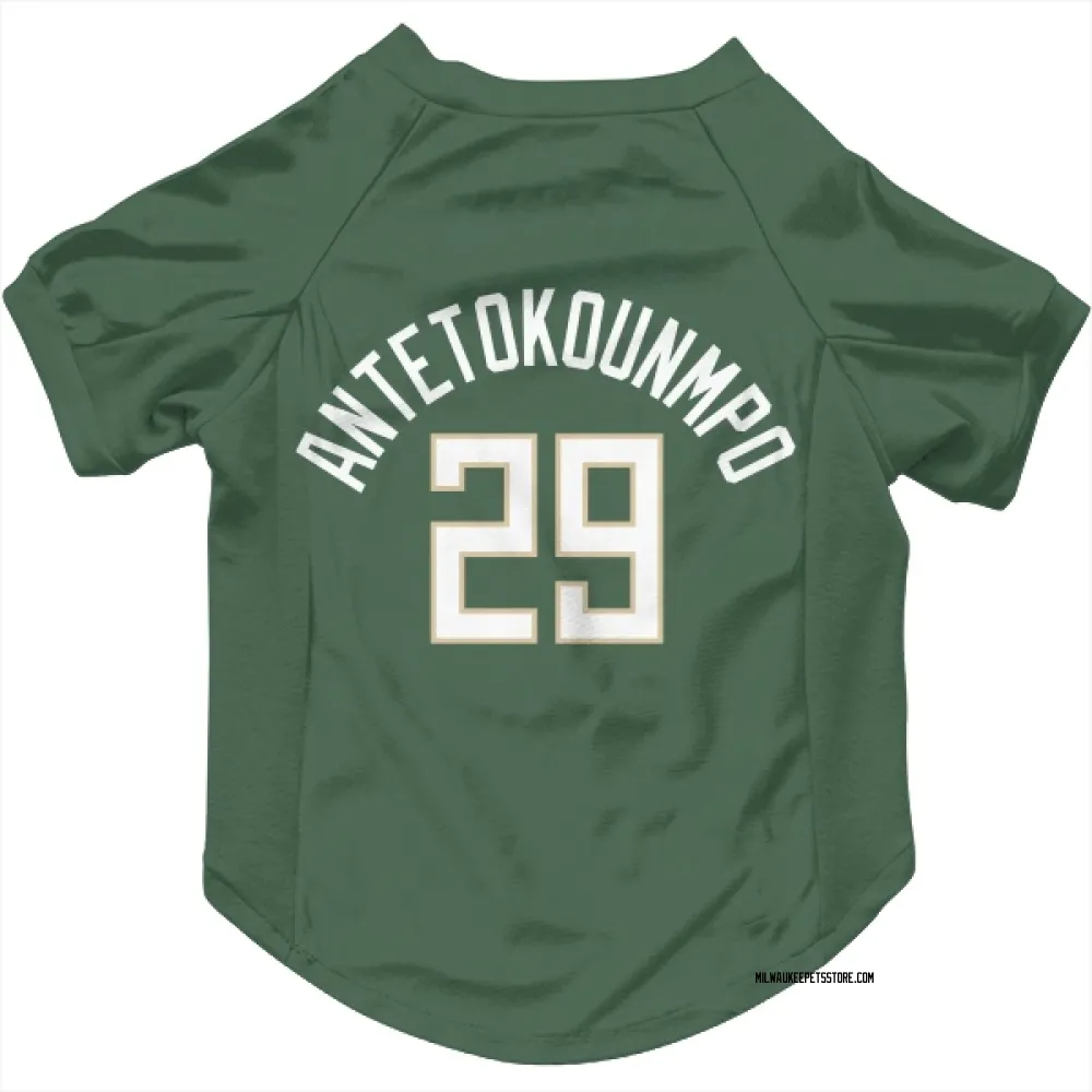 Milwaukee Bucks Alex Antetokounmpo Green Pet Jersey for Dog & Cat