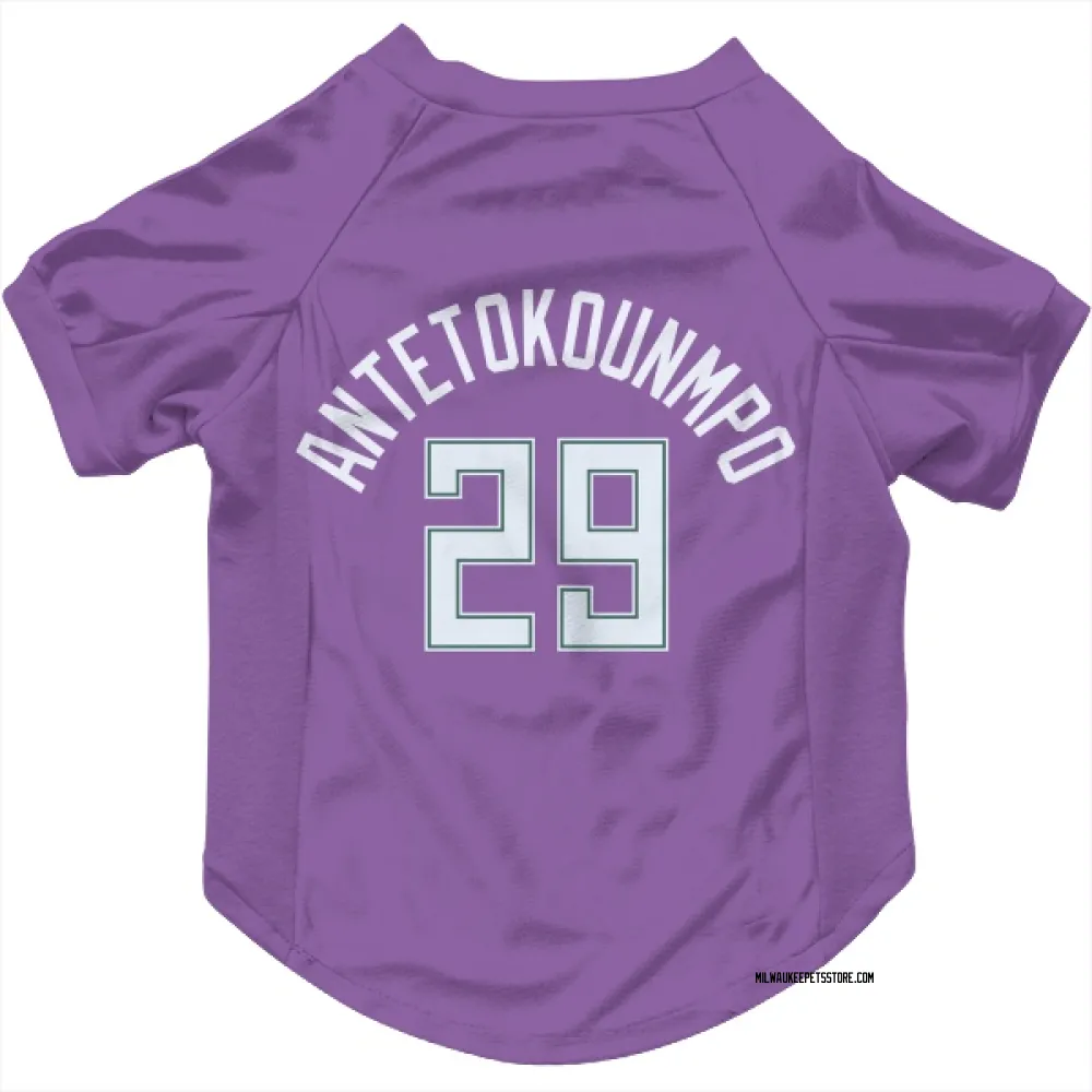 Milwaukee Bucks Alex Antetokounmpo Kelly Green Pet Jersey for Dog & Cat