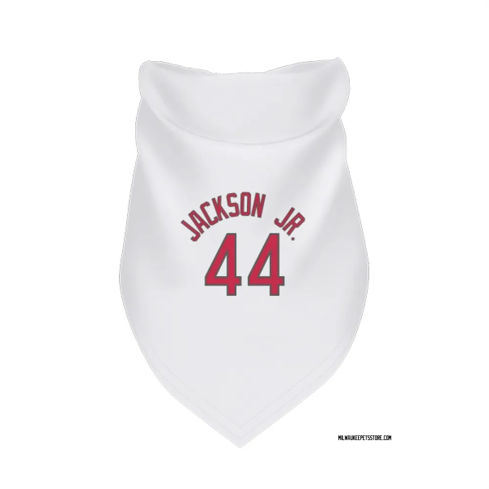Milwaukee Bucks Andre Jackson Jr. White Red Pet Bandana for Dog & Cat