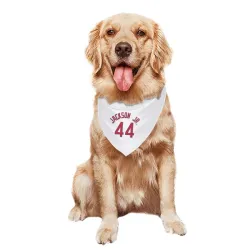 Milwaukee Bucks Andre Jackson Jr. White Red Pet Bandana for Dog & Cat