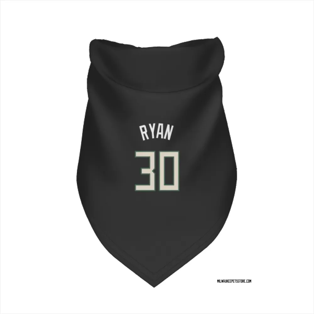 Milwaukee Bucks Cormac Ryan Black Pet Bandana for Dog & Cat
