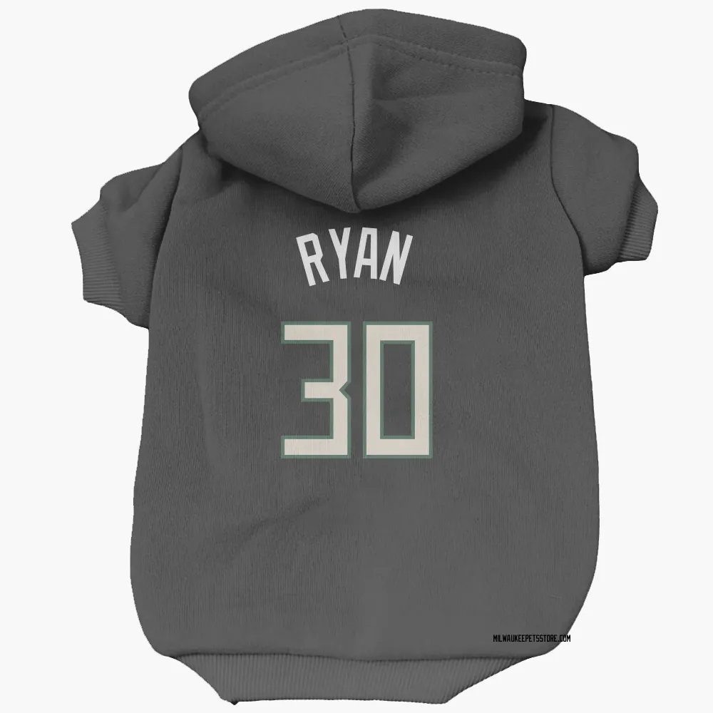 Milwaukee Bucks Cormac Ryan Black Pet Hoodie for Dog & Cat