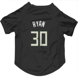 Milwaukee Bucks Cormac Ryan Black Pet Jersey for Dog & Cat