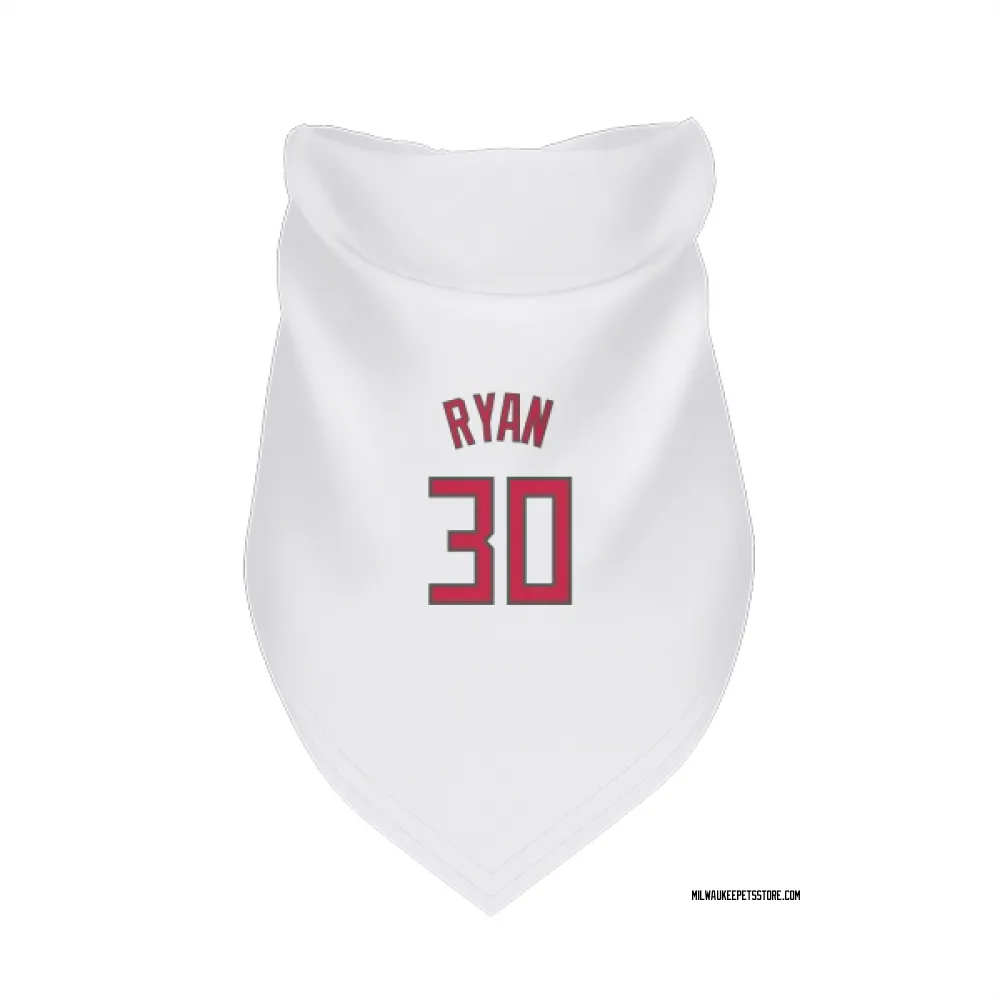 Milwaukee Bucks Cormac Ryan White Red Pet Bandana for Dog & Cat