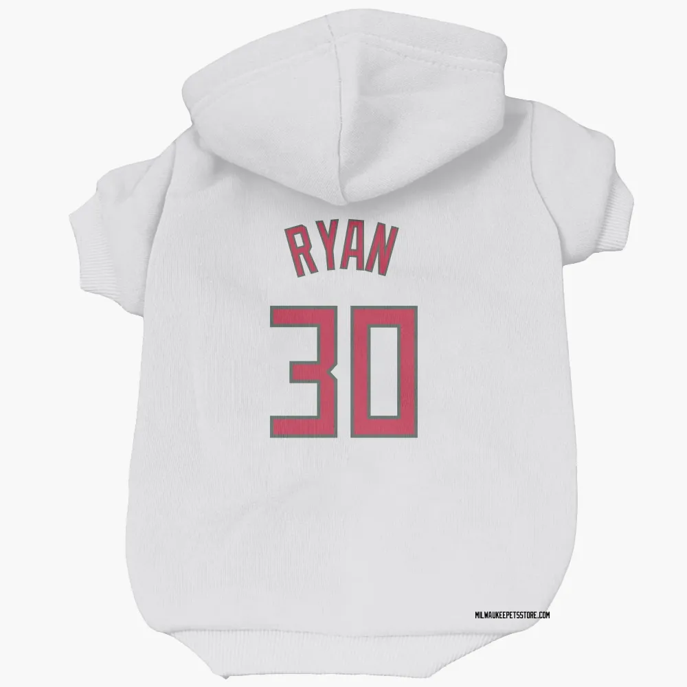 Milwaukee Bucks Cormac Ryan White Red Pet Hoodie for Dog & Cat
