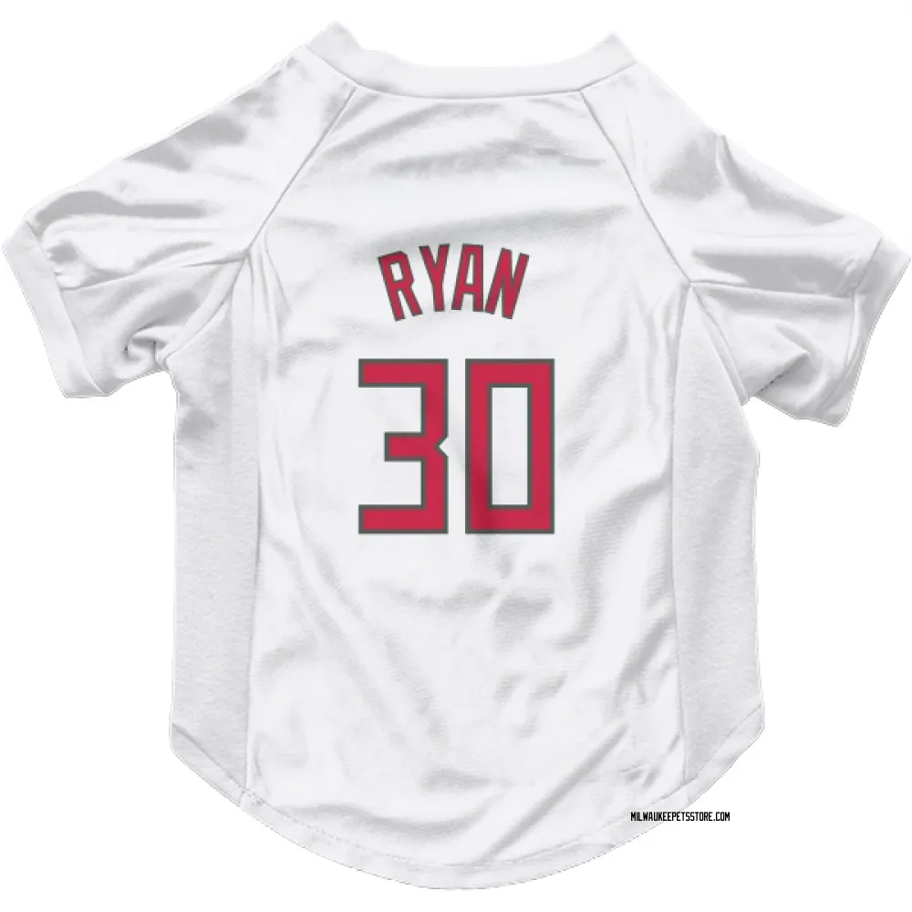 Milwaukee Bucks Cormac Ryan White Red Pet Jersey for Dog & Cat