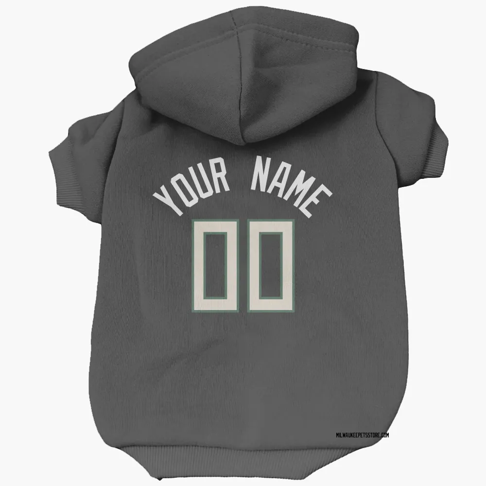 Milwaukee Bucks Custom Black Pet Hoodie for Dog & Cat