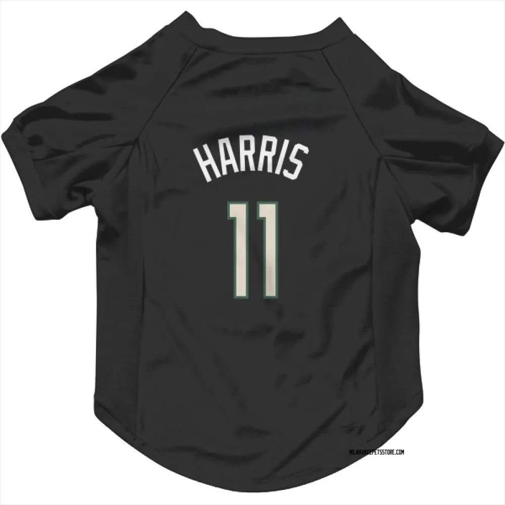 Milwaukee Bucks Gary Harris Black Pet Jersey for Dog & Cat