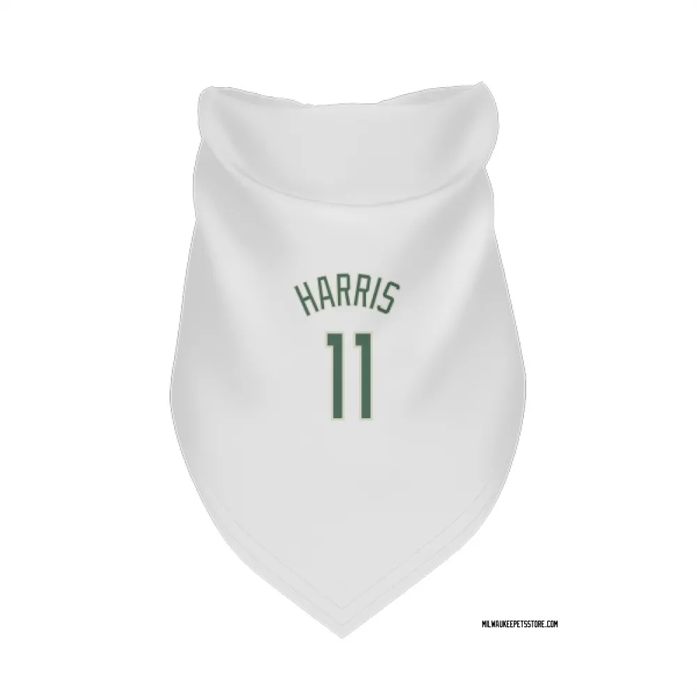 Milwaukee Bucks Gary Harris White Pet Bandana for Dog & Cat