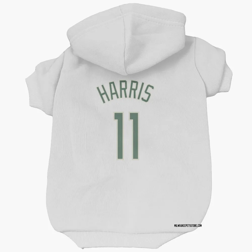 Milwaukee Bucks Gary Harris White Pet Hoodie for Dog & Cat