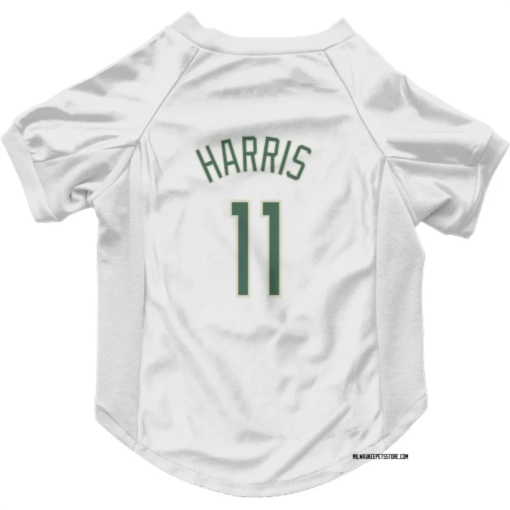 Milwaukee Bucks Gary Harris White Pet Jersey for Dog & Cat
