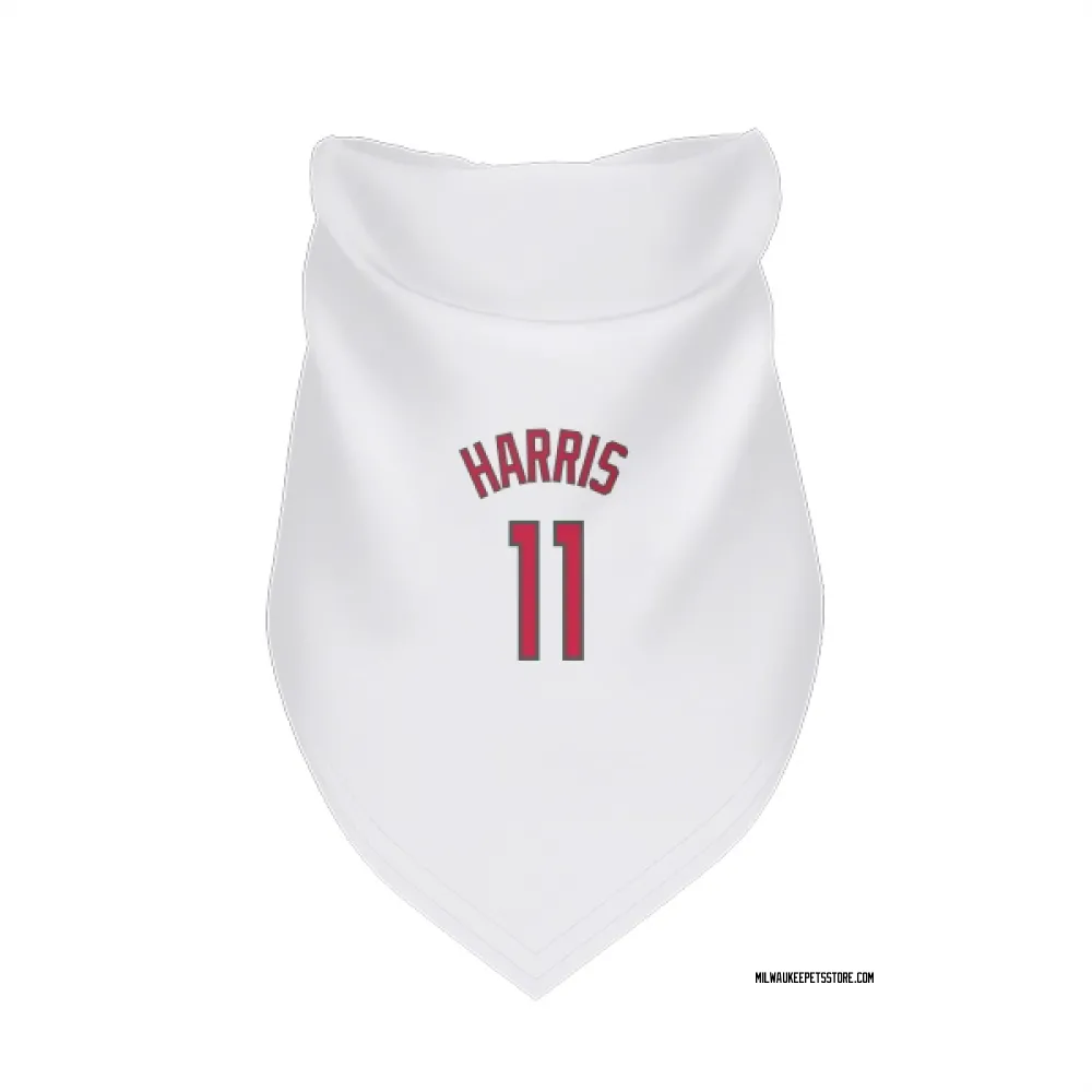 Milwaukee Bucks Gary Harris White Red Pet Bandana for Dog & Cat