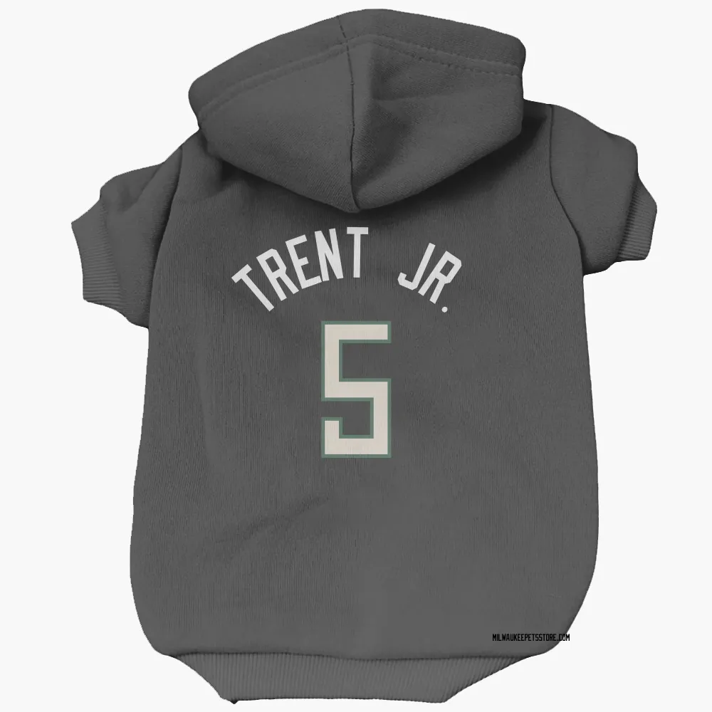 Milwaukee Bucks Gary Trent Jr. Black Pet Hoodie for Dog & Cat