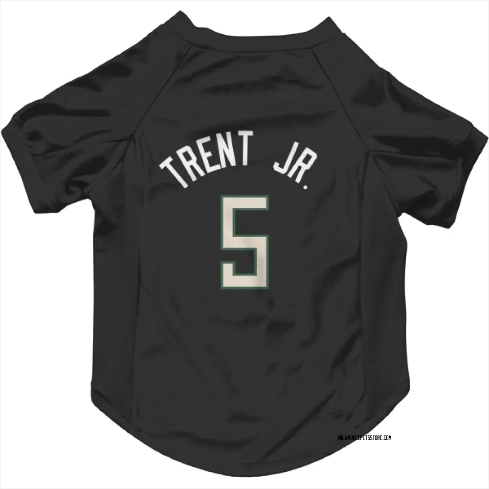 Milwaukee Bucks Gary Trent Jr. Black Pet Jersey for Dog & Cat