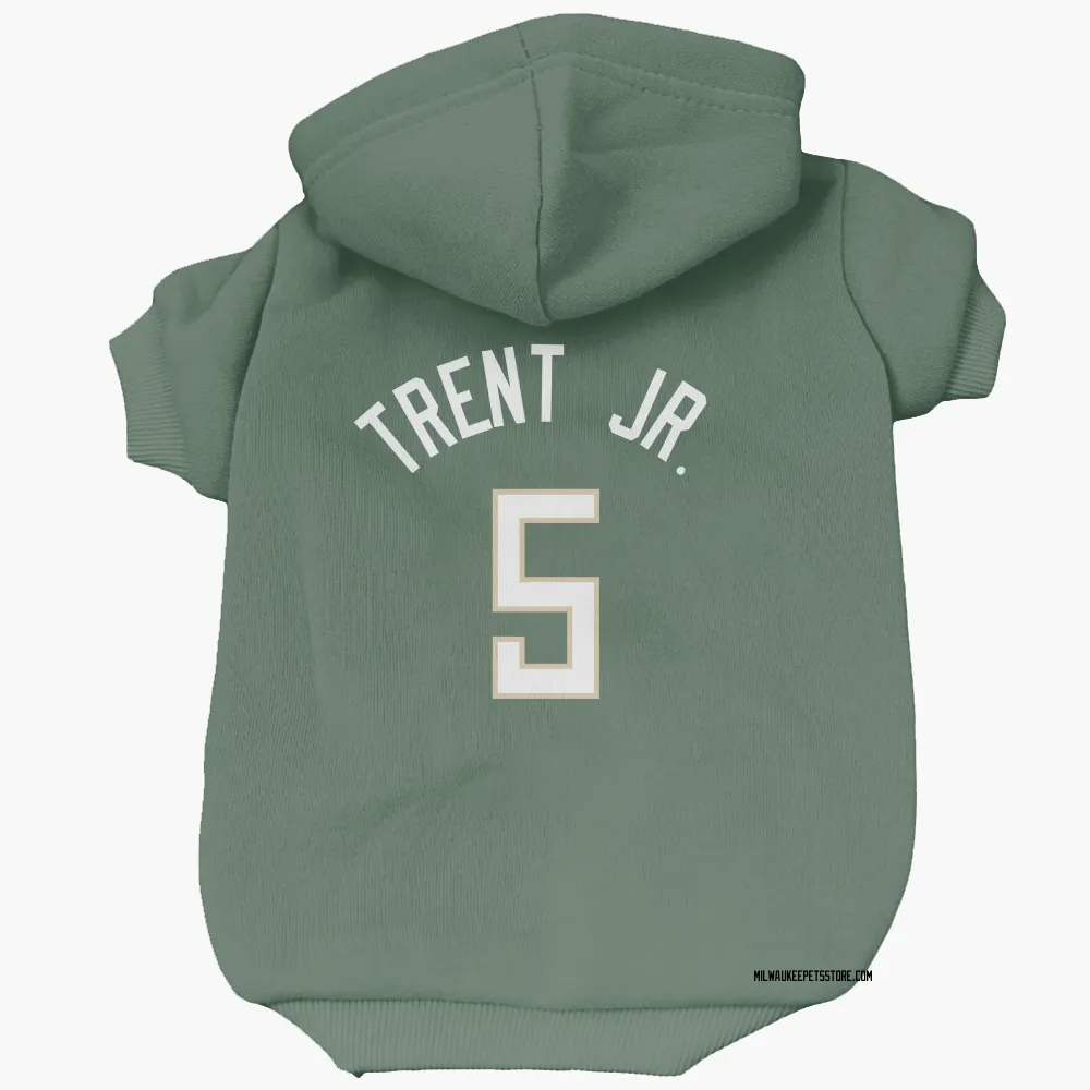Milwaukee Bucks Gary Trent Jr. Green Pet Hoodie for Dog & Cat