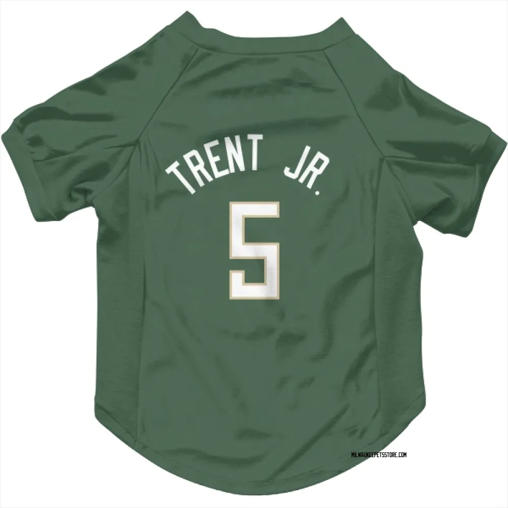 Milwaukee Bucks Gary Trent Jr. Green Pet Jersey for Dog & Cat