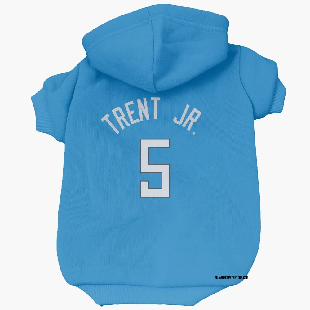Milwaukee Bucks Gary Trent Jr. Royal Pet Hoodie for Dog & Cat