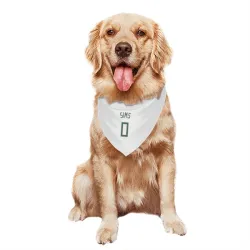 Milwaukee Bucks Jericho Sims White Pet Bandana for Dog & Cat