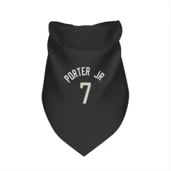 Milwaukee Bucks Kevin Porter Jr. Black Pet Bandana for Dog & Cat