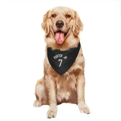 Milwaukee Bucks Kevin Porter Jr. Black Pet Bandana for Dog & Cat