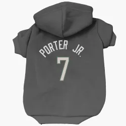 Milwaukee Bucks Kevin Porter Jr. Black Pet Hoodie for Dog & Cat