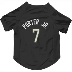 Milwaukee Bucks Kevin Porter Jr. Black Pet Jersey for Dog & Cat