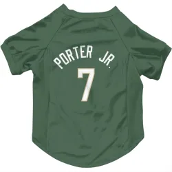 Milwaukee Bucks Kevin Porter Jr. Green Pet Jersey for Dog & Cat