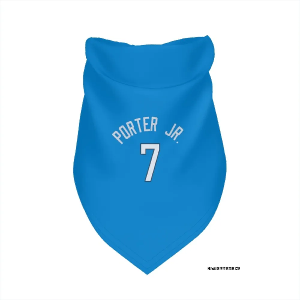 Milwaukee Bucks Kevin Porter Jr. Royal Pet Bandana for Dog & Cat