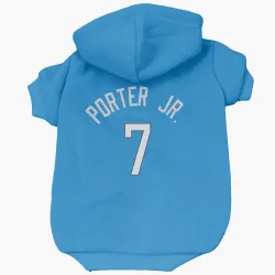 Milwaukee Bucks Kevin Porter Jr. Royal Pet Hoodie for Dog & Cat