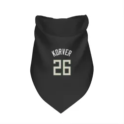 Milwaukee Bucks Kyle Korver Black Pet Bandana for Dog & Cat