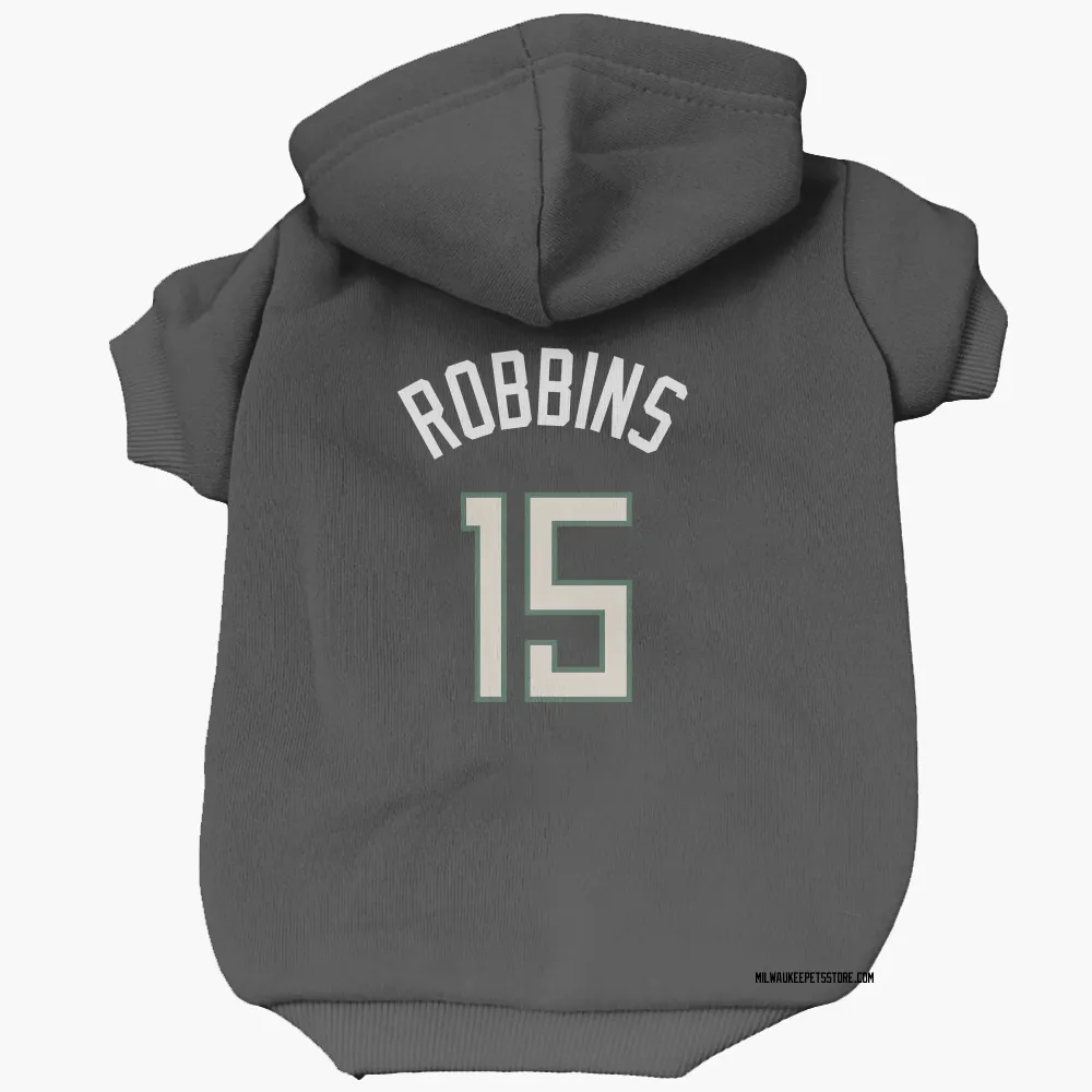 Milwaukee Bucks Liam Robbins Black Pet Hoodie for Dog & Cat