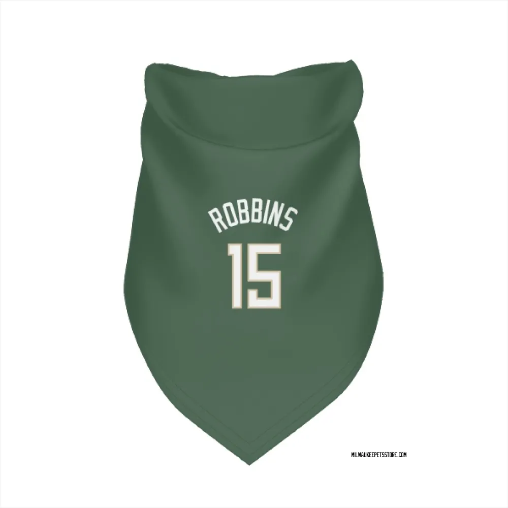 Milwaukee Bucks Liam Robbins Green Pet Bandana for Dog & Cat