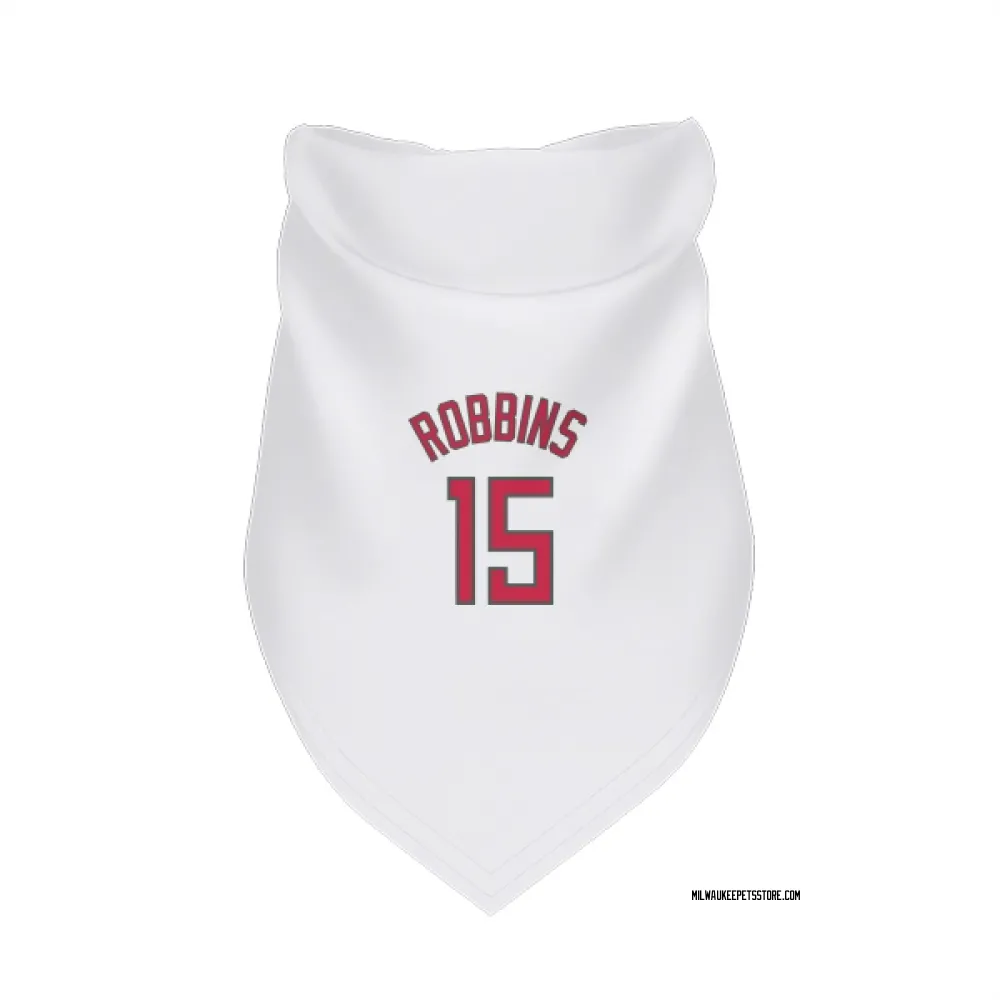 Milwaukee Bucks Liam Robbins White Red Pet Bandana for Dog & Cat