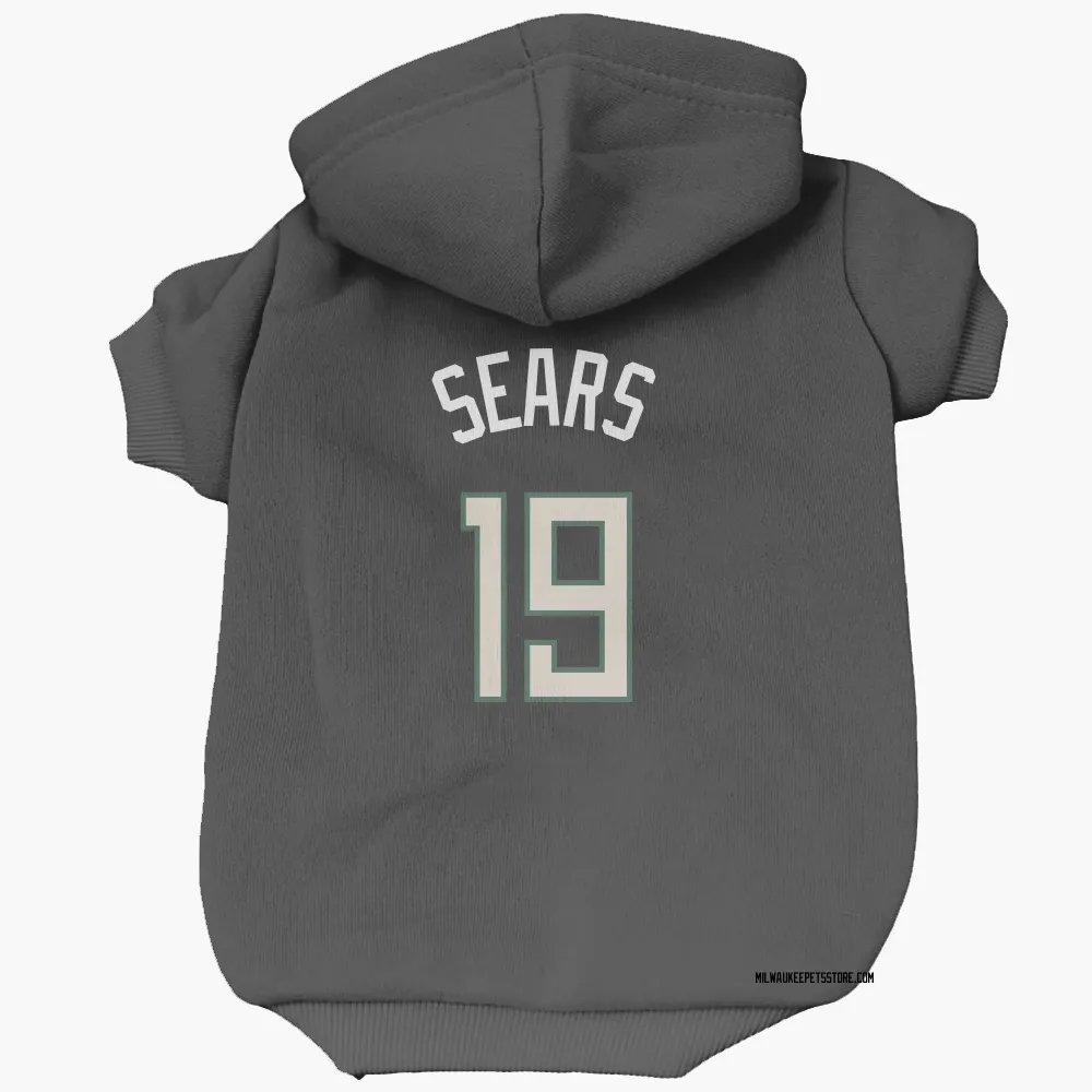 Milwaukee Bucks Mark Sears Black Pet Hoodie for Dog & Cat