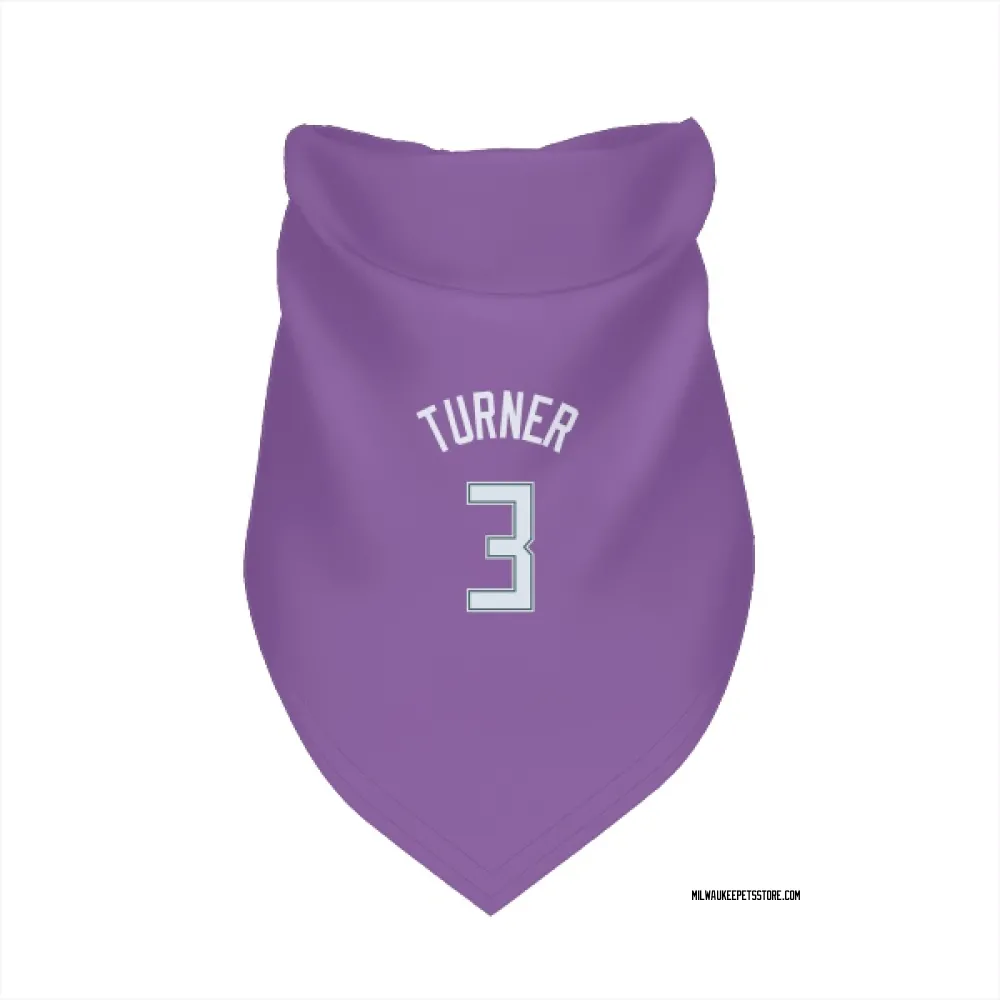 Milwaukee Bucks Myles Turner Kelly Green Pet Bandana for Dog & Cat