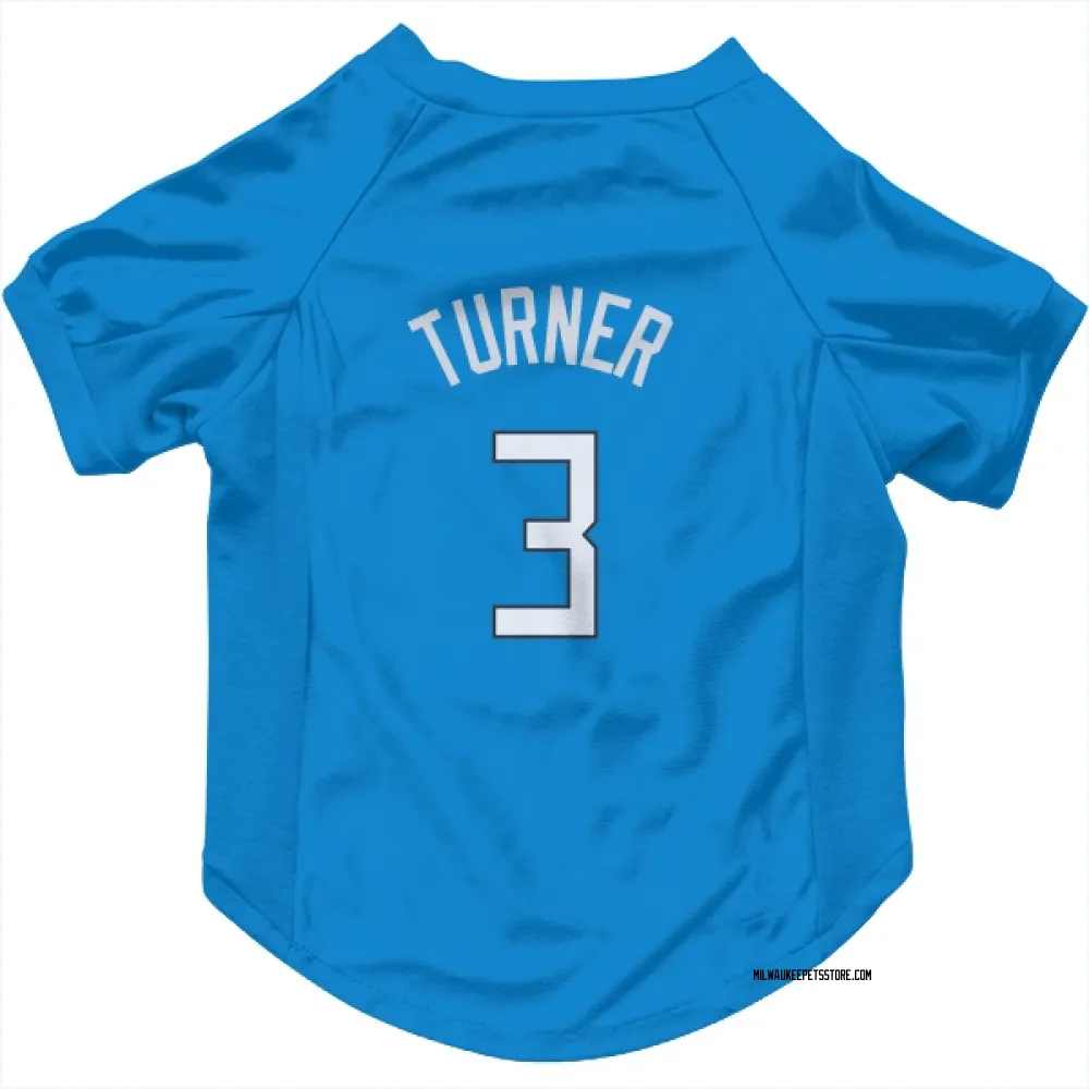 Milwaukee Bucks Myles Turner Royal Pet Jersey for Dog & Cat