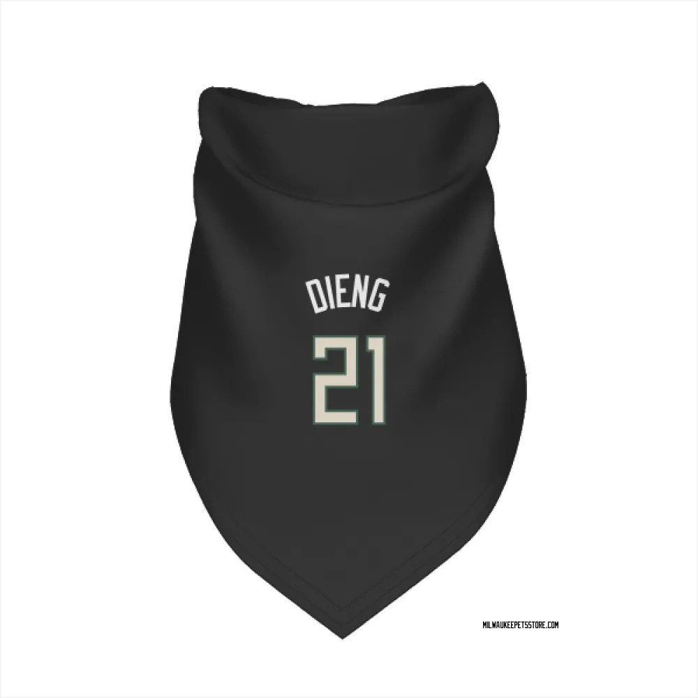 Milwaukee Bucks Ousmane Dieng Black Pet Bandana for Dog & Cat