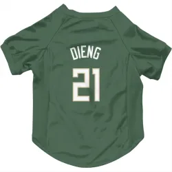 Milwaukee Bucks Ousmane Dieng Green Pet Jersey for Dog & Cat