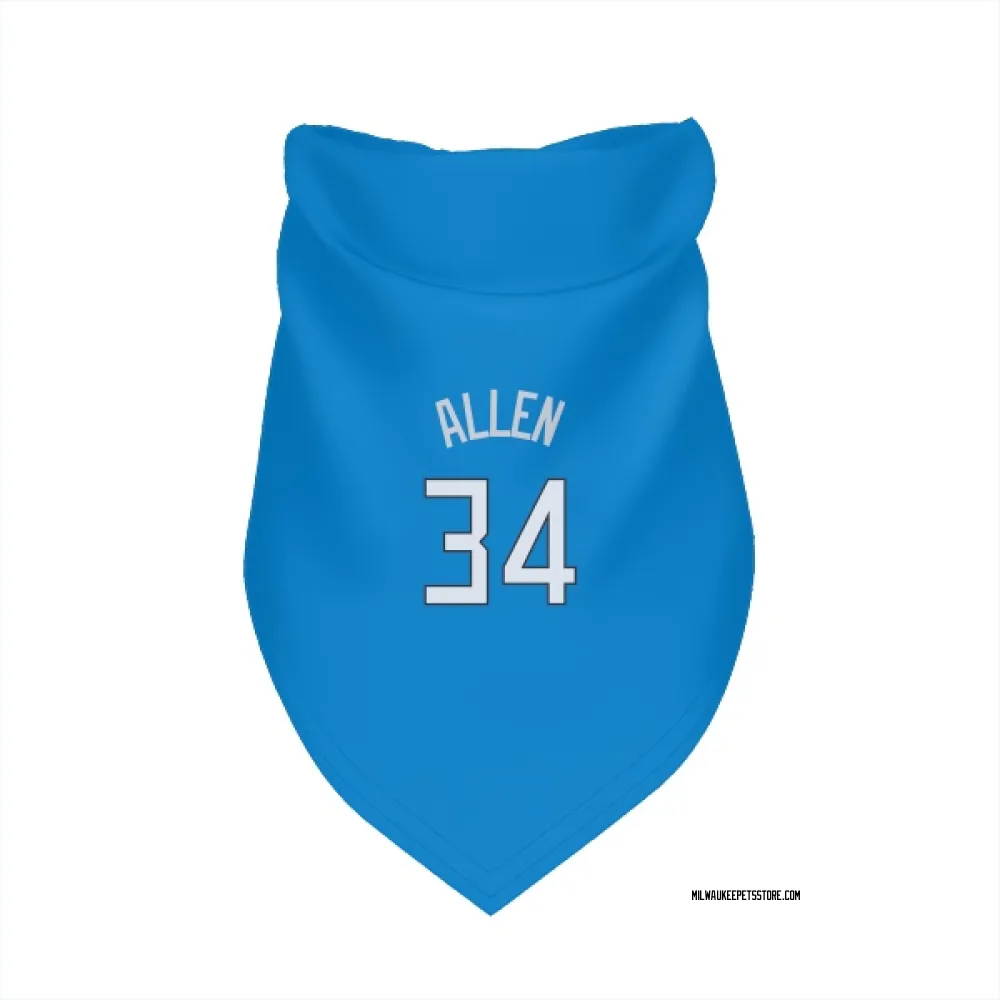 Milwaukee Bucks Ray Allen Royal Pet Bandana for Dog & Cat