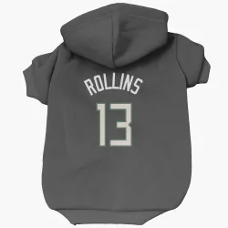 Milwaukee Bucks Ryan Rollins Black Pet Hoodie for Dog & Cat