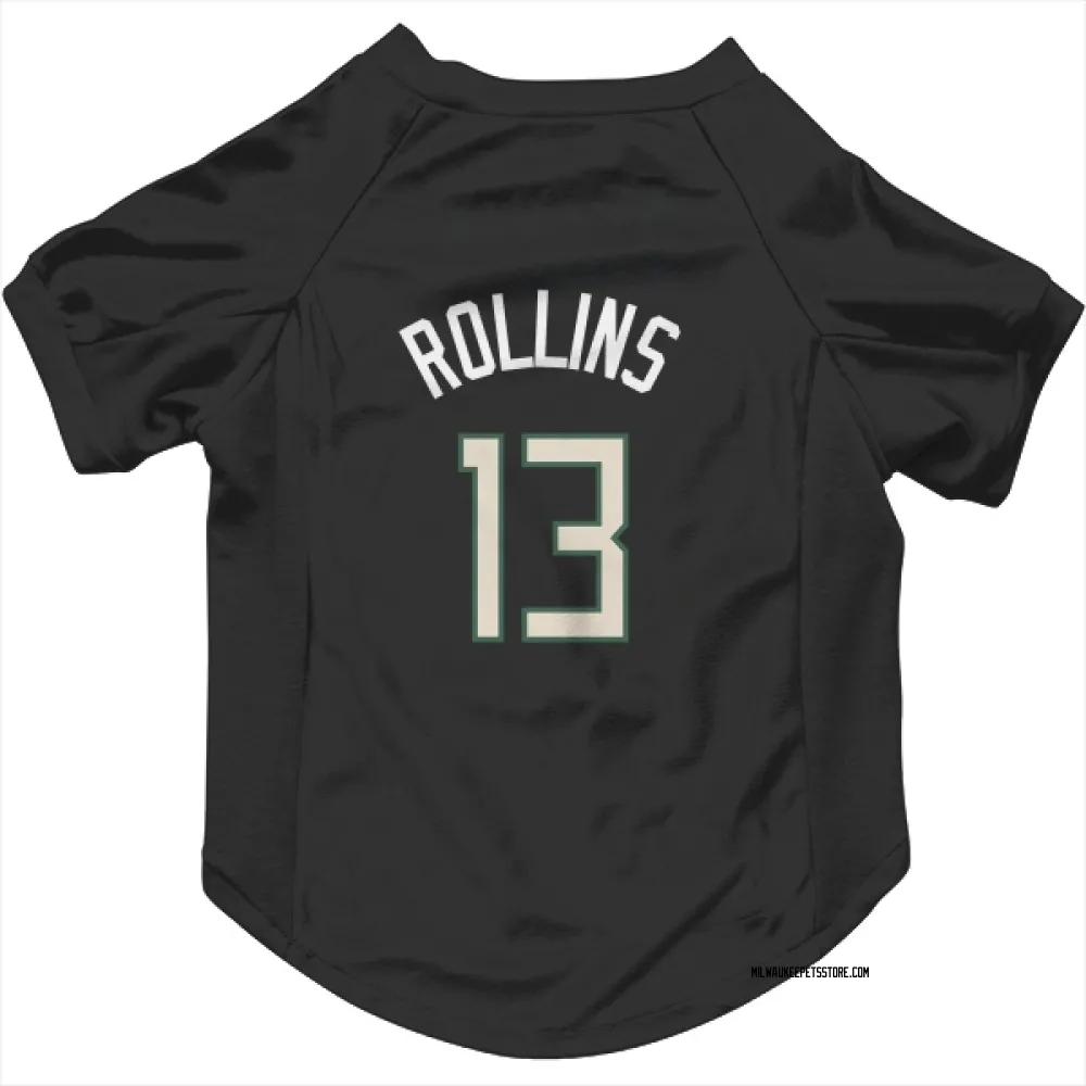 Milwaukee Bucks Ryan Rollins Black Pet Jersey for Dog & Cat