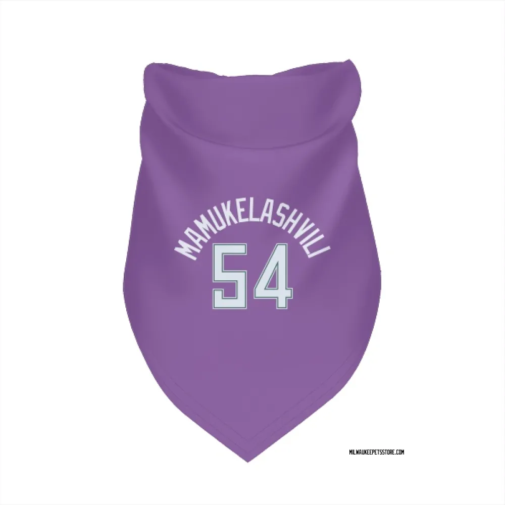 Milwaukee Bucks Sandro Mamukelashvili Kelly Green Pet Bandana for Dog & Cat