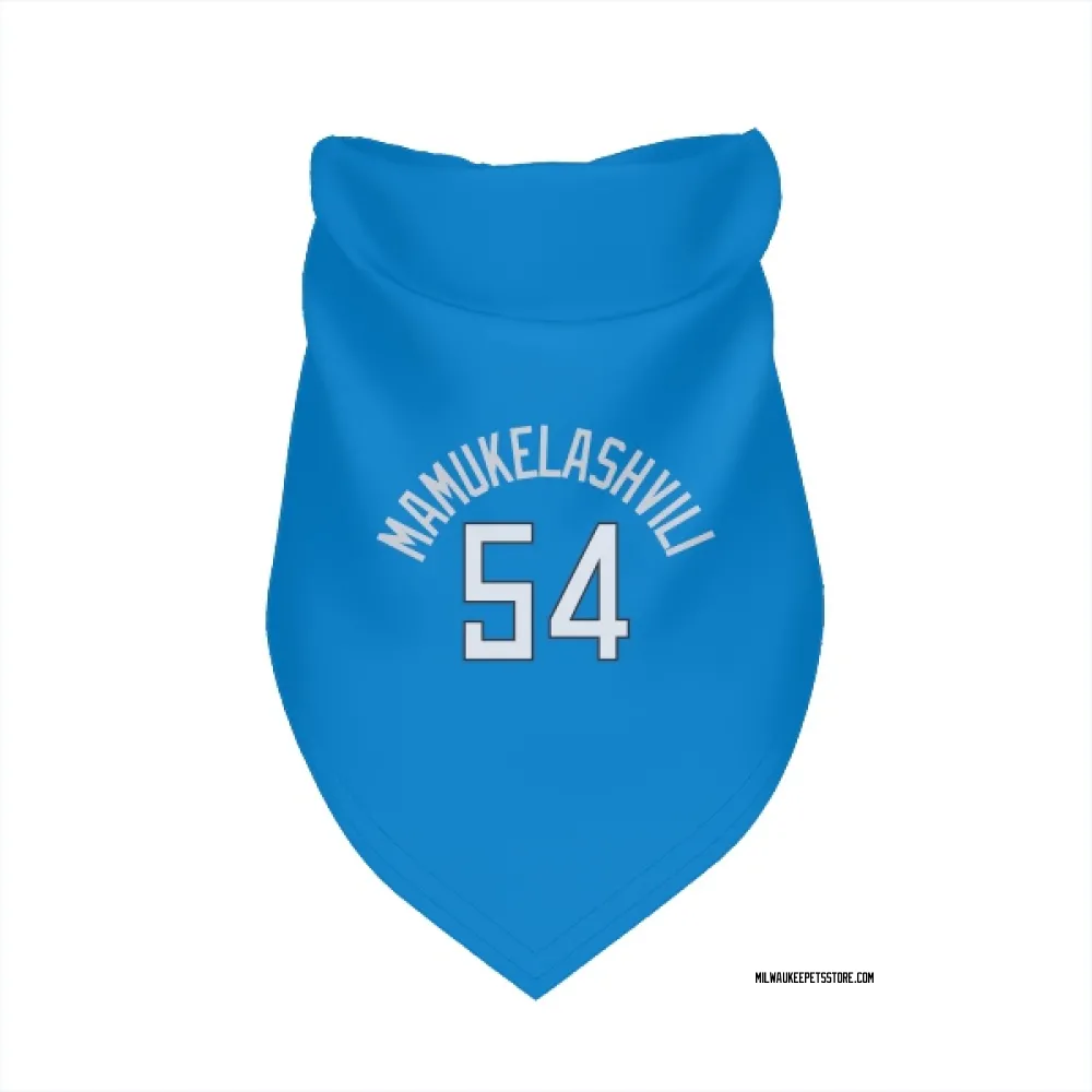 Milwaukee Bucks Sandro Mamukelashvili Royal Pet Bandana for Dog & Cat