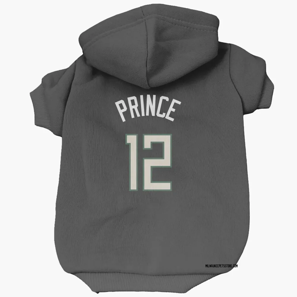 Milwaukee Bucks Taurean Prince Black Pet Hoodie for Dog & Cat