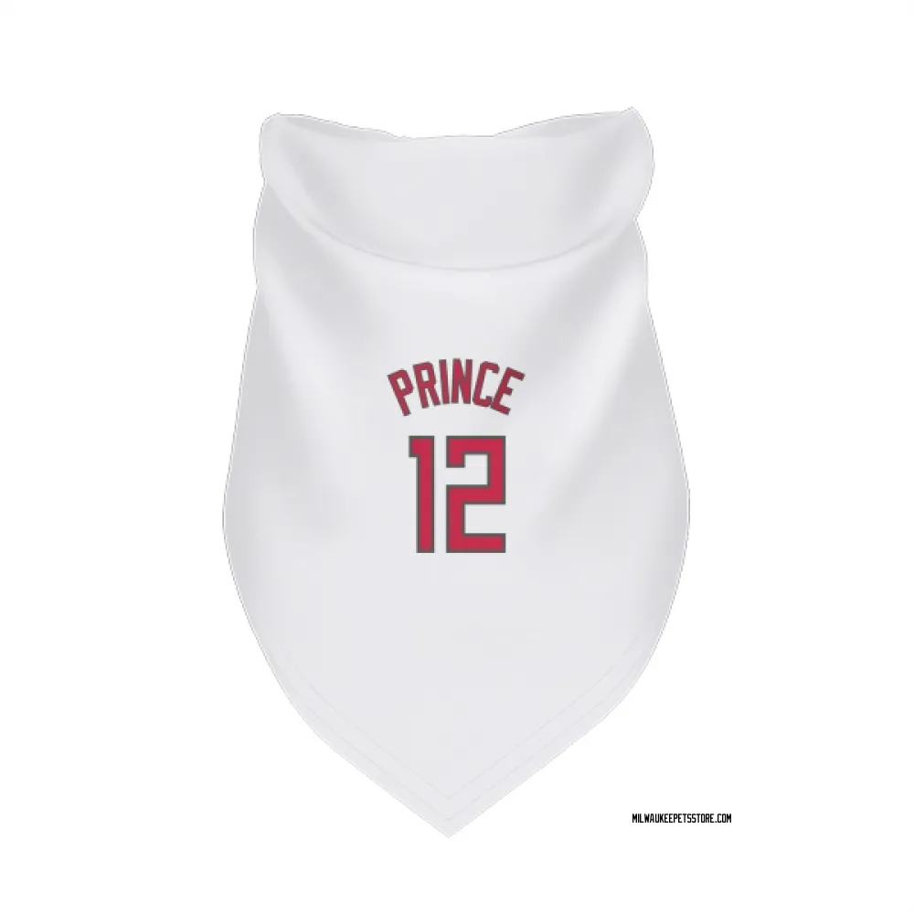 Milwaukee Bucks Taurean Prince White Red Pet Bandana for Dog & Cat