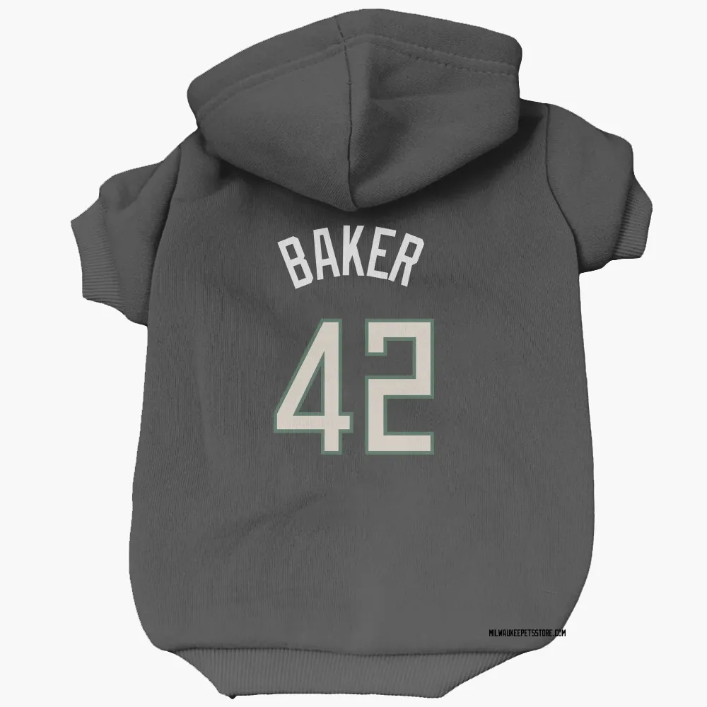 Milwaukee Bucks Vin Baker Black Pet Hoodie for Dog & Cat