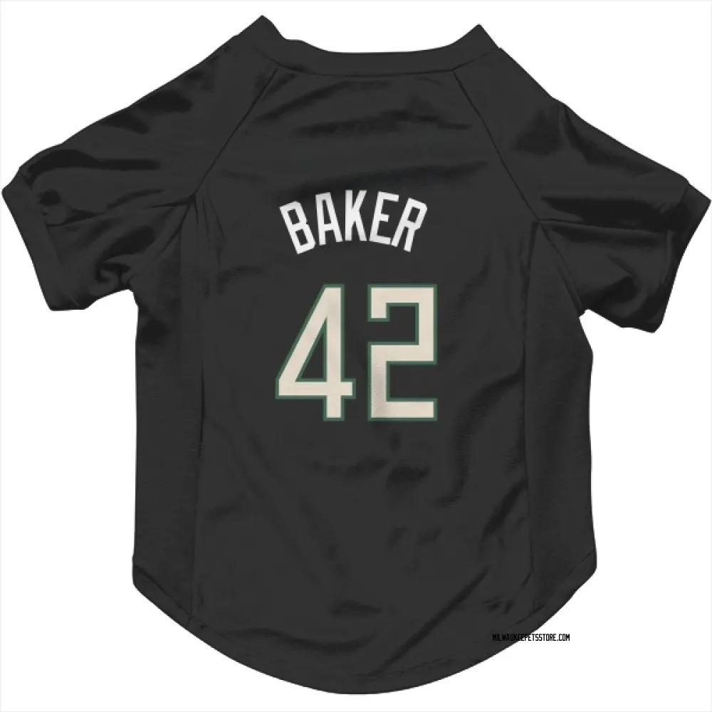 Milwaukee Bucks Vin Baker Black Pet Jersey for Dog & Cat