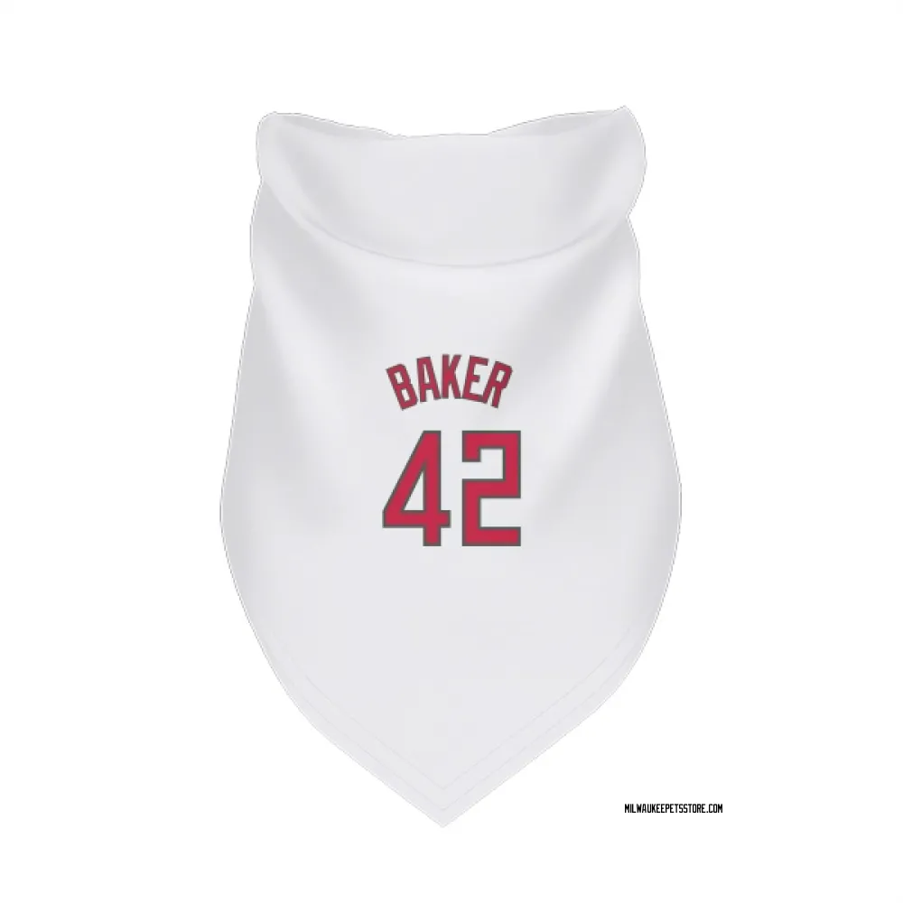 Milwaukee Bucks Vin Baker White Red Pet Bandana for Dog & Cat